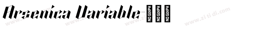 Arsenica Variable字体转换